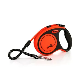 Flexi Xtreme S Gürtel 5 m, max. 20 kg, schwarz/orange